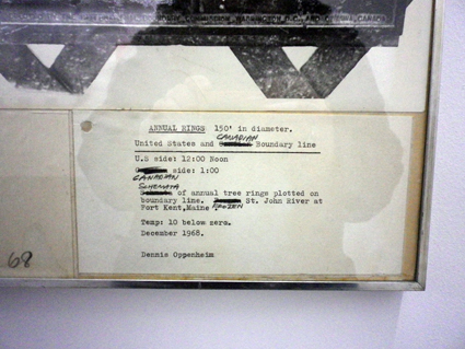 Dennis Oppenheim_Annual Rings_1968(détail)