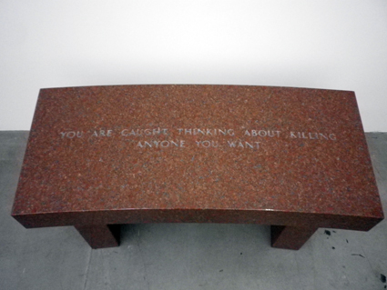 Jenny Holzer, Survival_You are caught thinking about killing anyone you want, 1989