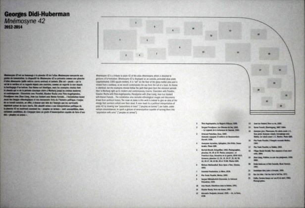 plan du sol de l'exposition
