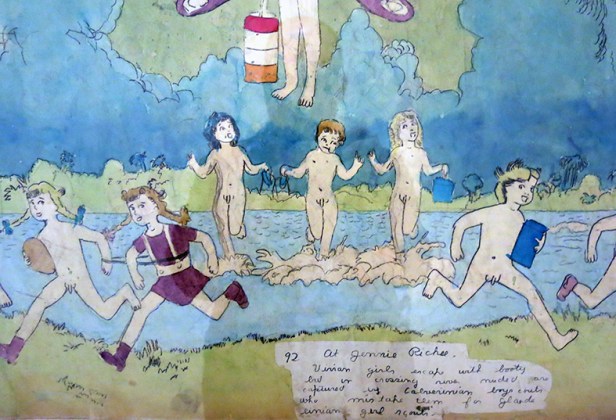 Henry Darger, 92 à Jennie Richie (détail)