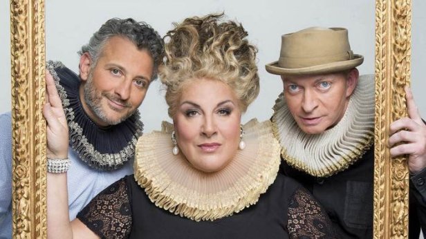 Le jury d' "A vos pinceaux" (Bruno Vannacci, Marianne James et Fabrice Bousteau)