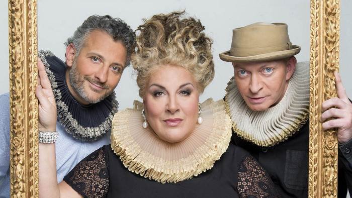 Le jury d' "A vos pinceaux" (Bruno Vannacci, Marianne James et Fabrice Bousteau)