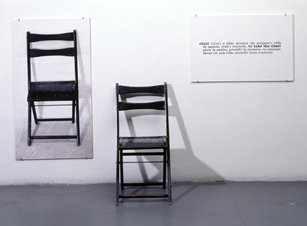 Joseph Kosuth, One and Three Chairs, 1965.